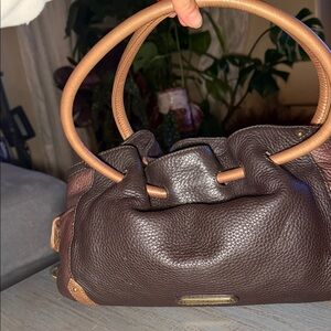 Luxurious Dark Brown Leather Shoulder Bag